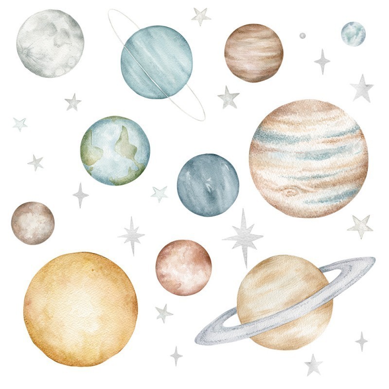 Seinakleebised planeedid L | FreshDesign.ee