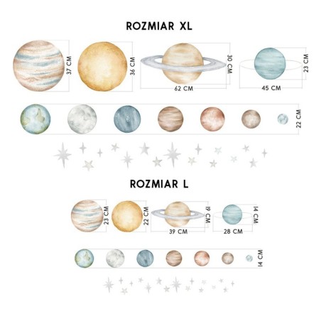 Seinakleebised planeedid L | FreshDesign.ee