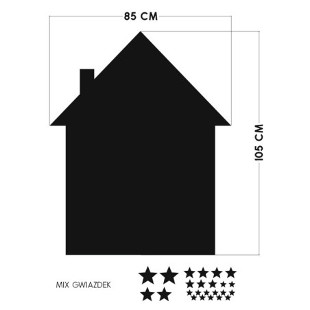 Seinakleebis kriiditahvel House | FreshDesign.ee