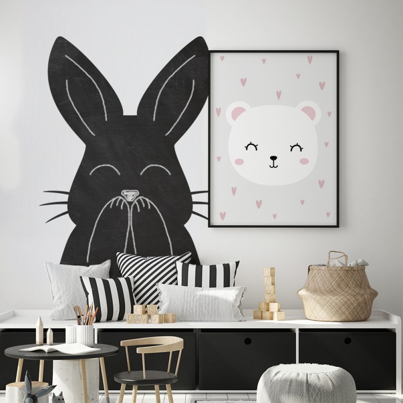 Seinakleebis kriiditahvel Rabbit | FreshDesign.ee