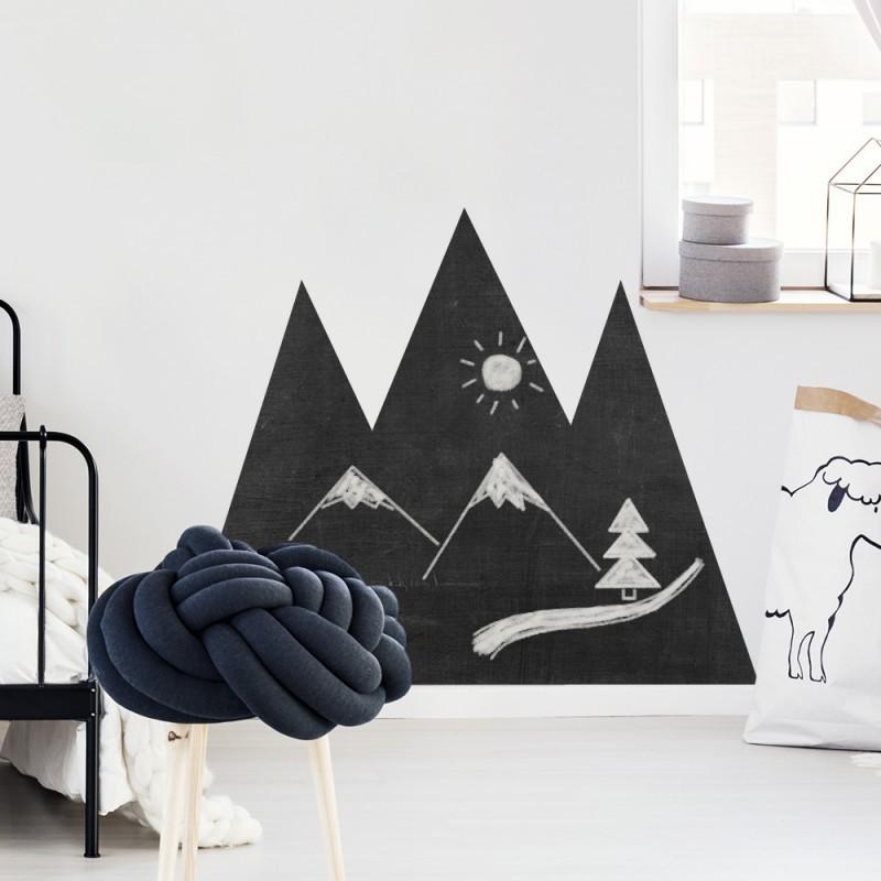 Seinakleebis kriiditahvel mäed | FreshDesign.ee