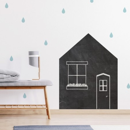 Seinakleebis kriiditahvel Small house | FreshDesign.ee