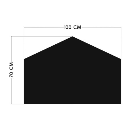 Seinakleebis kriiditahvel Wide House