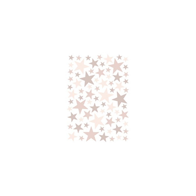 Seinakleebised Stars, 74 tk, vanaroosa | FreshDesign.ee