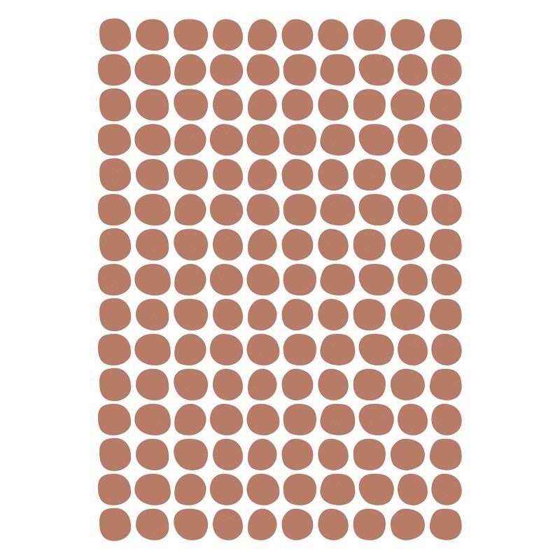Seinakleebised Basic dots, terra | FreshDesign.ee