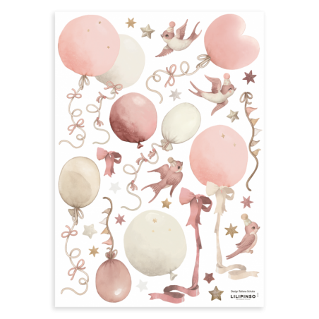 Seinakleebised SELENE A3, õhupallid ja tuu... | FreshDesign.ee