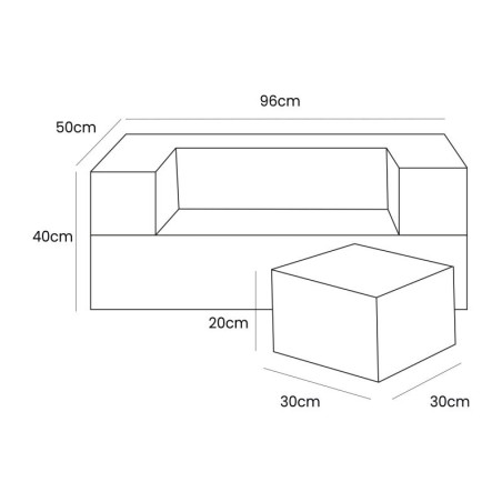 Laste diivan Aesthetic Cube, türkiis | FreshDesign.ee