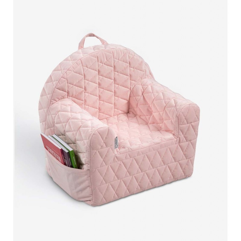 Laste velvet tugitool roosa | FreshDesign.ee