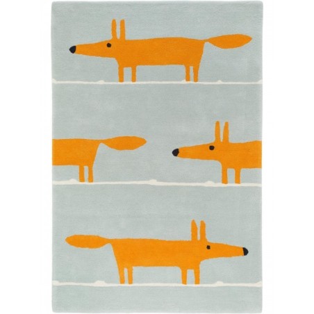 Lastetoa villavaip mr fox türkiis 90x150 cm | FreshDesign.ee
