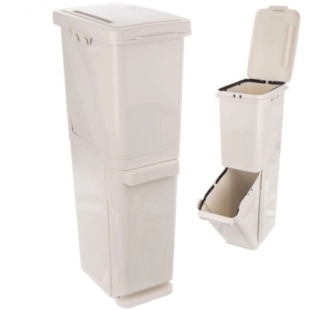 Plastijäätmete sorteerimiskast 2x17, 5 liitrit | FreshDesign.ee