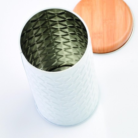 Säilitustops "Scandi", valge/bambus