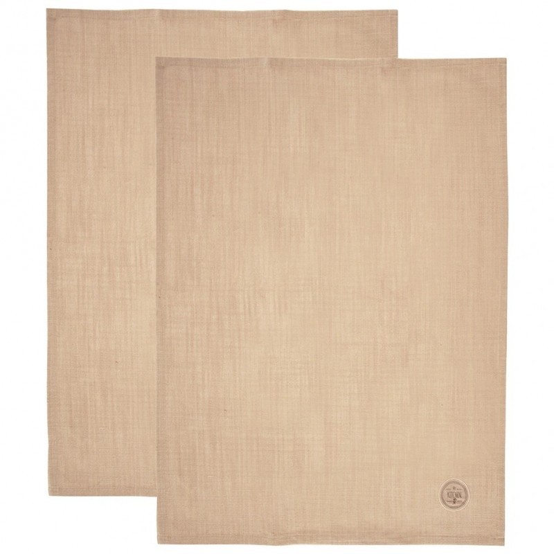 Beežid puuvillased köögirätikud 70x50 cm 2 tk. | FreshDesign.ee