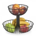 Kahe korrusega puuviljakorv, must | FreshDesign.ee