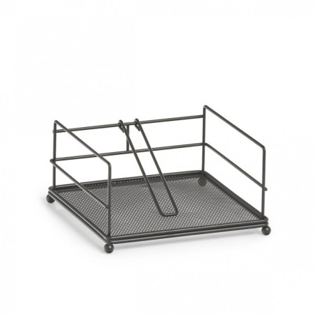 Salvrätikute hoidja, must, metall