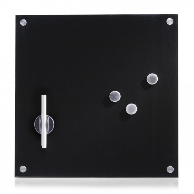 Klaastahvel, must, 40x40 cm | FreshDesign.ee