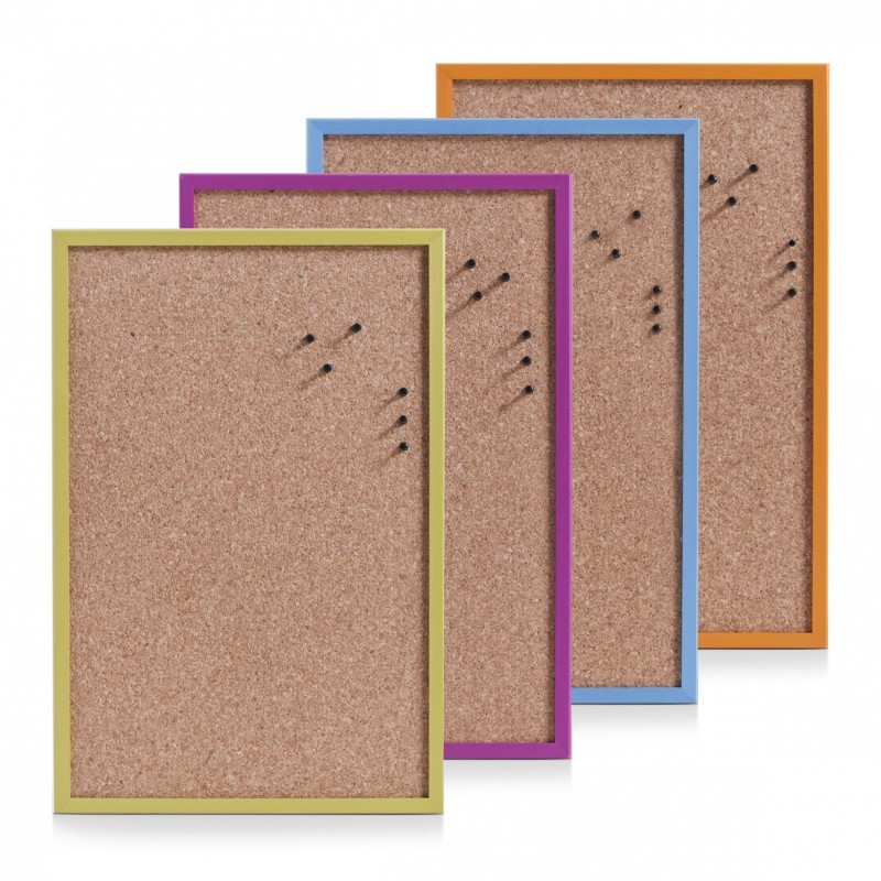 Korktahvel 40x60 cm, värviline puitraam | FreshDesign.ee