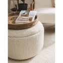 käsitöö villa Pouf Rocco Valge 55x55x30 cm | FreshDesign.ee