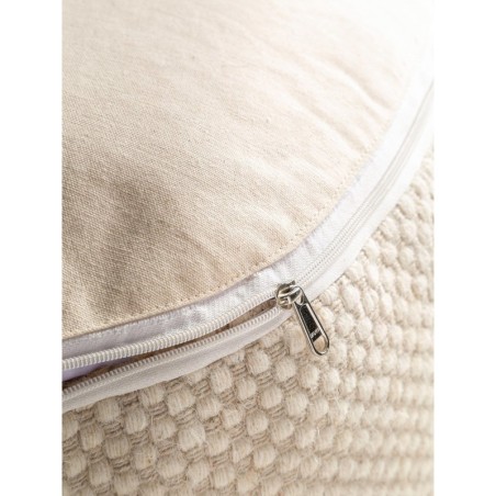 käsitöö villa Pouf Rocco Valge 55x55x30 cm | FreshDesign.ee