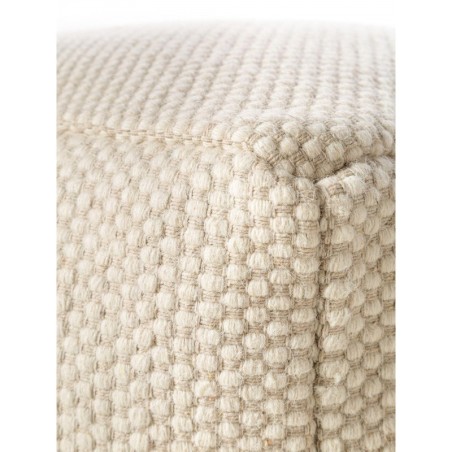 käsitöö villa Pouf Rocco Valge 55x55x30 cm | FreshDesign.ee