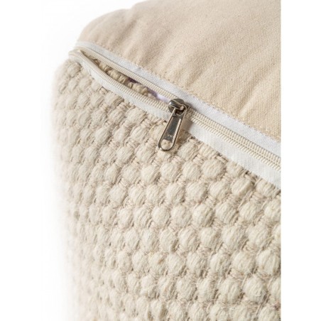 käsitöö villa Pouf Rocco Valge 55x55x30 cm | FreshDesign.ee