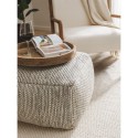 käsitöö villa Pouf Rocco beež/must 55x55x30 cm | FreshDesign.ee