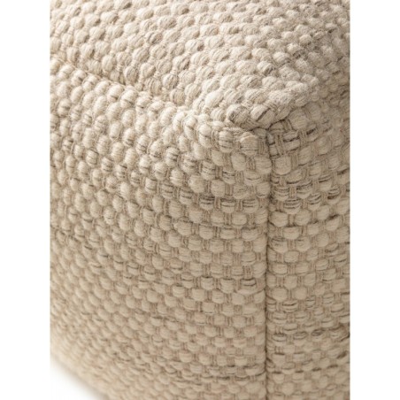 käsitöö villa Pouf Rocco kreem 45x45x45 cm | FreshDesign.ee
