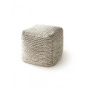 käsitöö villa Pouf Rocco beež/must 45x45x45 cm | FreshDesign.ee