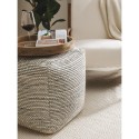 käsitöö villa Pouf Rocco beež/must 45x45x45 cm | FreshDesign.ee