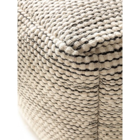 käsitöö villa Pouf Rocco beež/must 45x45x45 cm | FreshDesign.ee