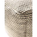 käsitöö villa Pouf Rocco beež/must 45x45x45 cm | FreshDesign.ee