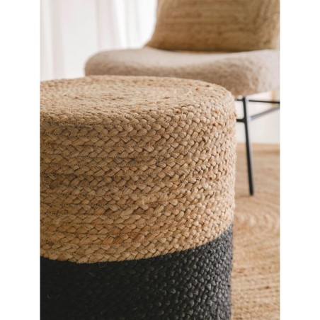 käsitöö Jute Pouf Jutta helepruun/must 40x... | FreshDesign.ee