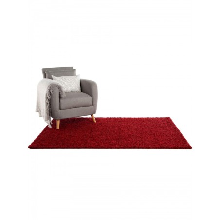 Shaggy VAIP Swirls tumepunane 133x190 cm