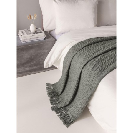puuvilla blanket Amalia heleroheline 125x150 cm