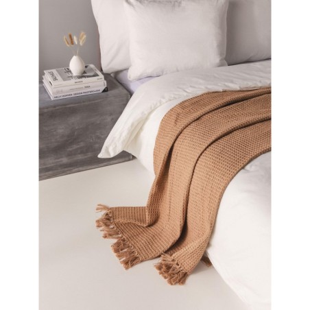 puuvilla blanket Amalia helepruun 125x150 cm