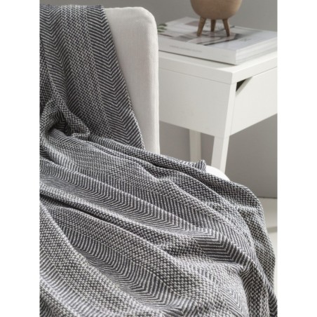 puuvilla blanket Alisea süsi 125x150 cm | FreshDesign.ee