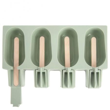 Rohelise kaanega silikoonist jäätisevorm | FreshDesign.ee