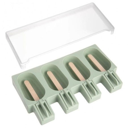 Rohelise kaanega silikoonist jäätisevorm | FreshDesign.ee