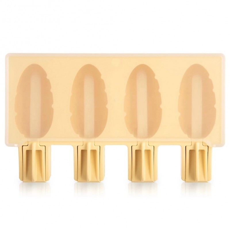 Kollase kaanega silikoonist jäätisevorm | FreshDesign.ee