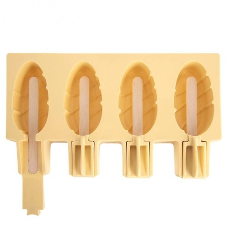 Kollase kaanega silikoonist jäätisevorm | FreshDesign.ee