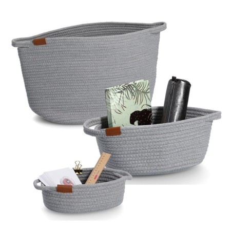 Hoiukorv, puuvill/polüester, hall | FreshDesign.ee