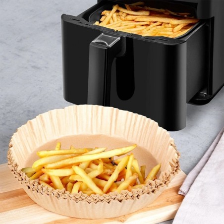 Air Fryer sisetükk õhufritüürile, ümmargune, paber, 20 cm, 50 tk.
