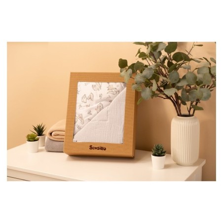 Beebi teki ja padja komplekt Forest Foxes, hall | FreshDesign.ee