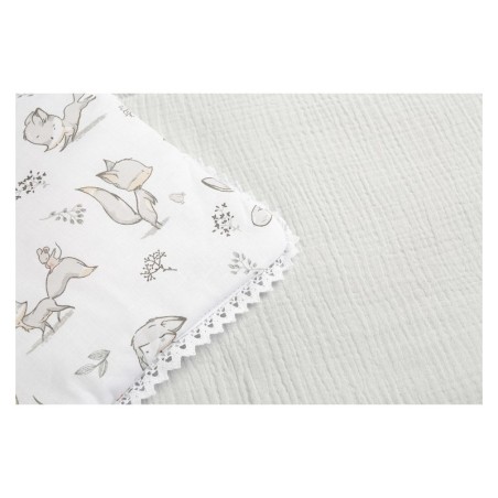 Beebi teki ja padja komplekt Forest Foxes, hall | FreshDesign.ee