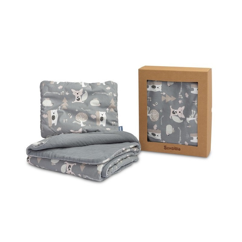 Beebi teki ja padja komplekt, grafiit | FreshDesign.ee