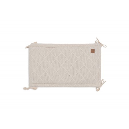 Voodipehmendus 180x30cm Check Knit - Oatmeal