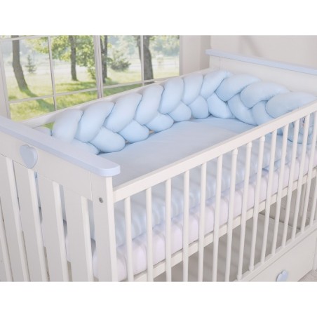 Punutud voodipehmendus 180 cm, sinine | FreshDesign.ee