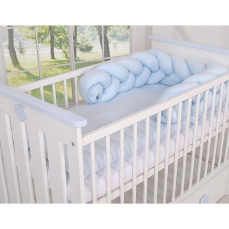 Punutud voodipehmendus 180 cm, sinine | FreshDesign.ee