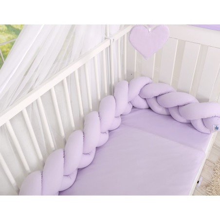 Punutud voodipehmendus 180 cm, lilla | FreshDesign.ee