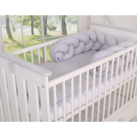 Punutud voodipehmendus 180 cm, hall | FreshDesign.ee