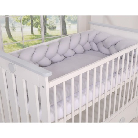 Punutud voodipehmendus 180 cm, hall | FreshDesign.ee